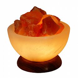 Solná lampa elektrická - Ohnivý pohár broušený